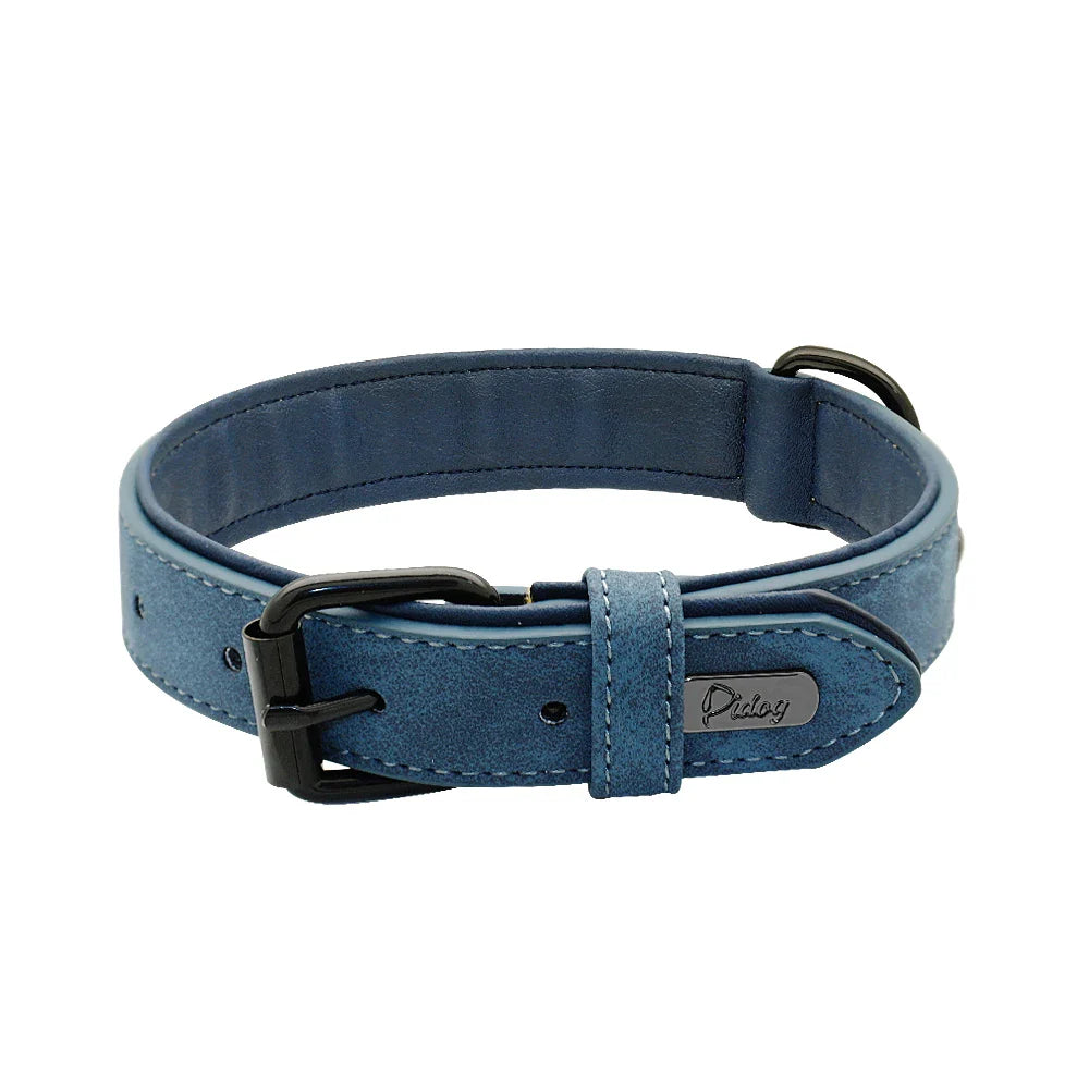 Premium Leather Dog Collar for Large Breeds-My Little Pet