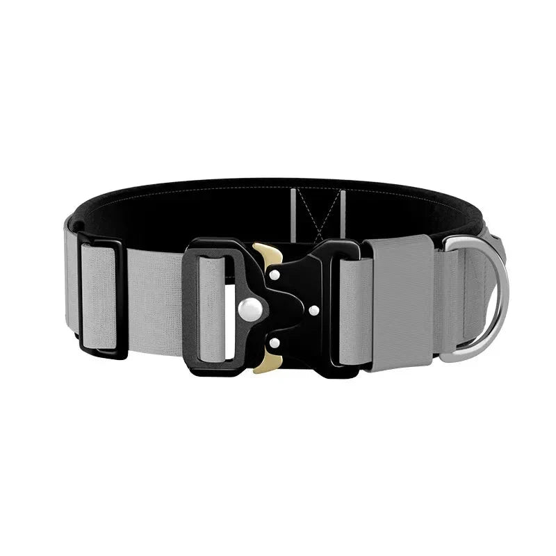 High-Durability Tactical Dog Collar with Quick Release Buckle-My Little Pet