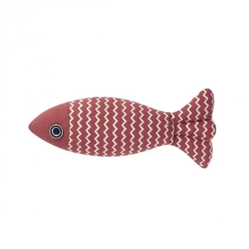 Interactive Catnip Fish Toy for Cats – Soft Linen Pet Toy for Indoor Play and Exercise-My Little Pet