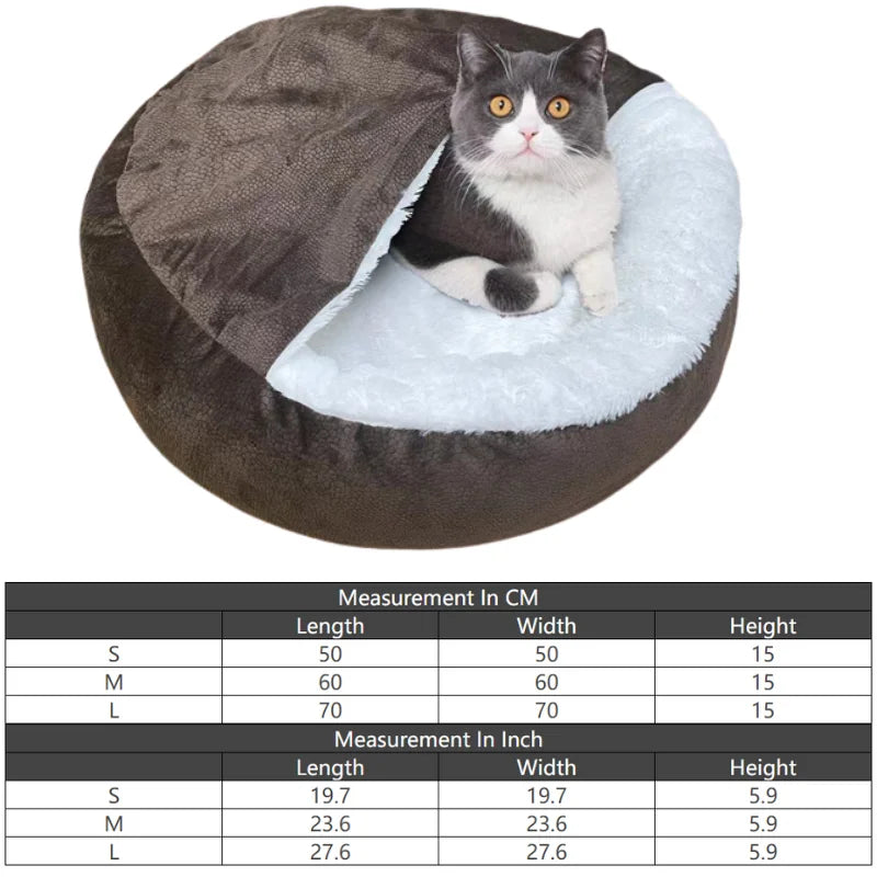 Orthopedic Pet Bed with Integrated Hooded Blanket-My Little Pet