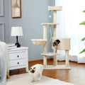 Multi-Level Cat Tree Tower with Scratching Post and Cozy Condo-My Little Pet