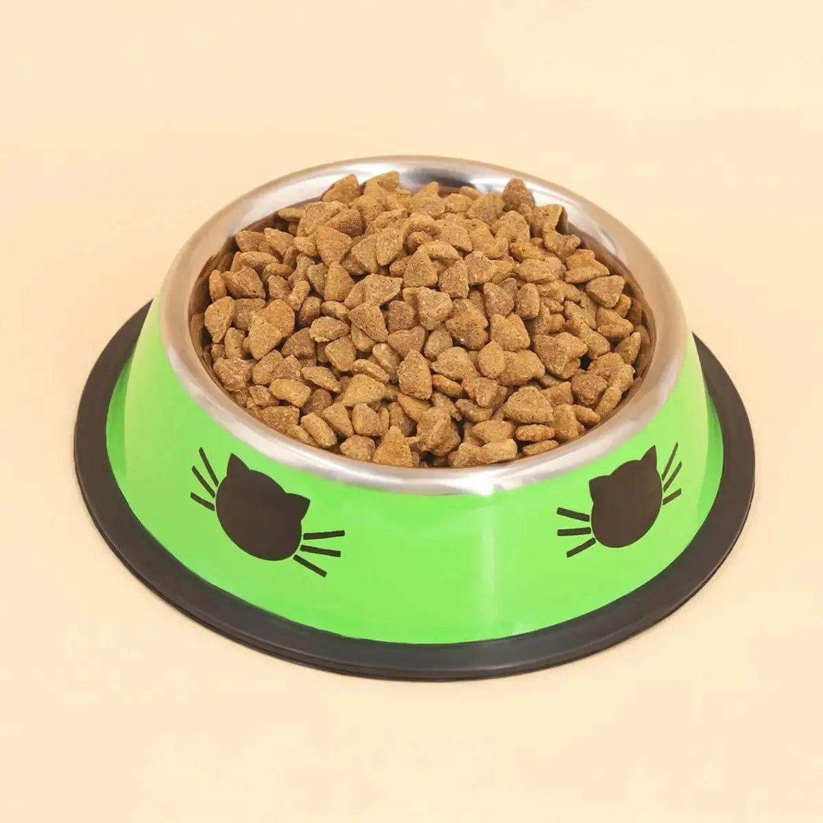 Supet Dog Cat Bowl – Non-Slip Rubber Base, Double Wall Insulated Stainless Steel Cat Bowl-My Little Pet