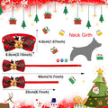 Festive Holiday Pet Bow Ties, Adjustable, Pack of 10-My Little Pet