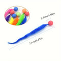 Interactive Cat Toy - Colorful Bouncing Ball with Caterpillar Teaser-My Little Pet