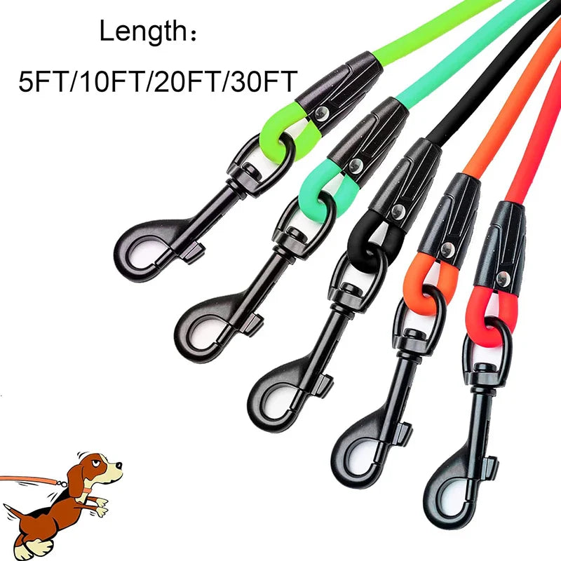 Waterproof PVC Dog Leash for Training and Outdoor Activities - Available in Multiple Lengths and Colors-My Little Pet