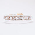 Elegant Pearl and Rhinestone Pet Collar-My Little Pet