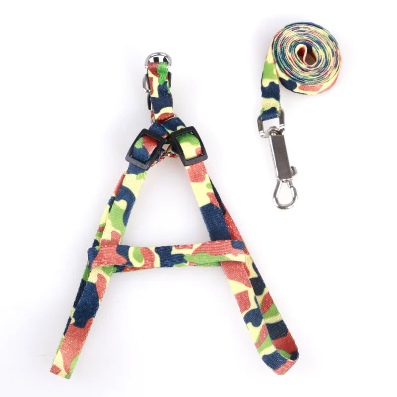 Adjustable Dog and Cat Harness with Leash Set - Reflective, Personalized Features-My Little Pet