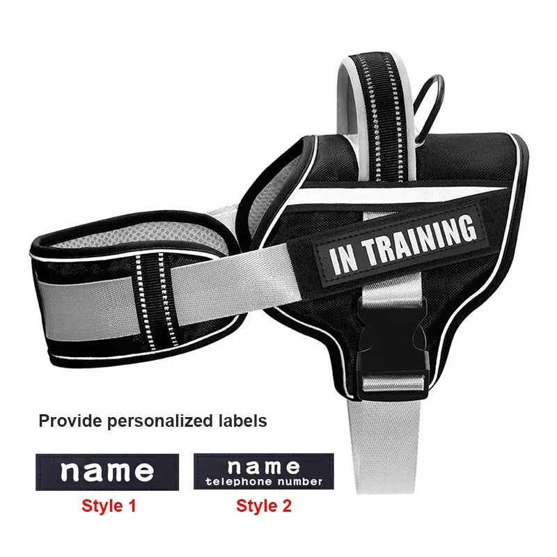 KOMMILIFE Adjustable Dog Harness with Reflective and Breathable Design-My Little Pet