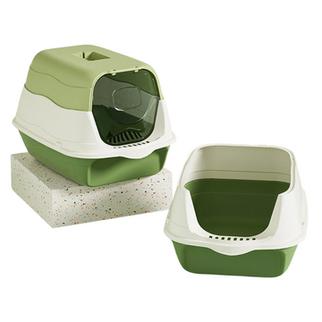 Enclosed Hooded Cat Litter Box with Scoop - Odor-Resistant and Easy to Clean-My Little Pet