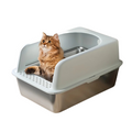 Extra Large Stainless Steel Cat Litter Box with Lid - Odor Resistant & Leak Proof-My Little Pet