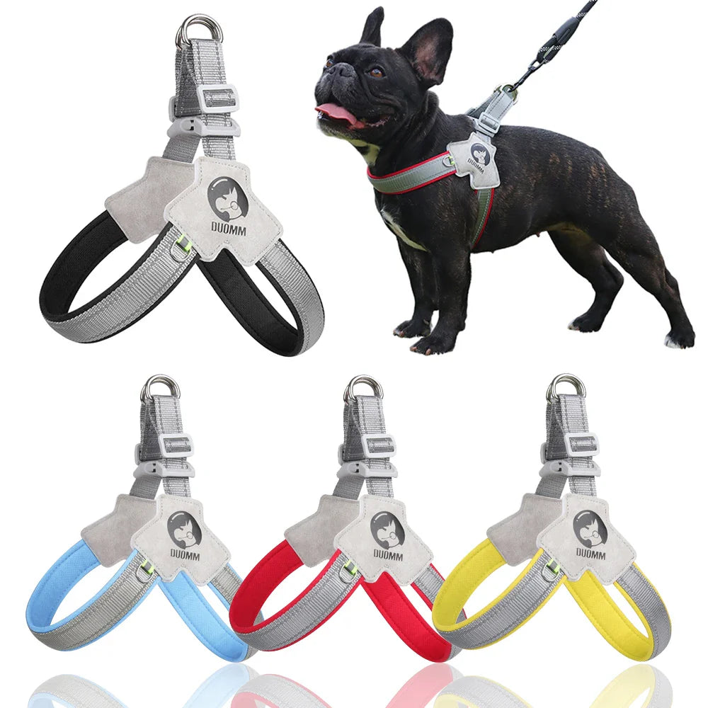 Adjustable Reflective Dog Harness for Small to Medium Dogs - Ideal for Outdoor Walking-My Little Pet