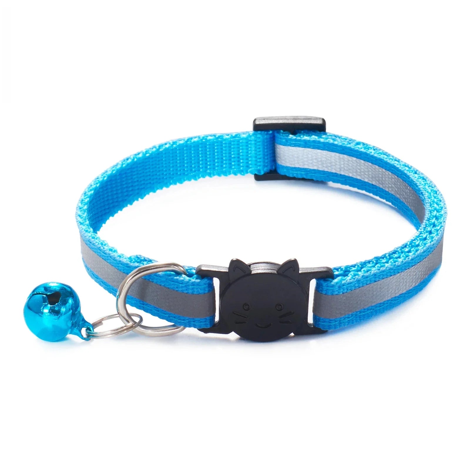 Reflective Breakaway Cat Collar with Bell - Adjustable and Soft-My Little Pet