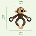 Interactive Plush Monkey Chew Toy for Small Dogs-My Little Pet