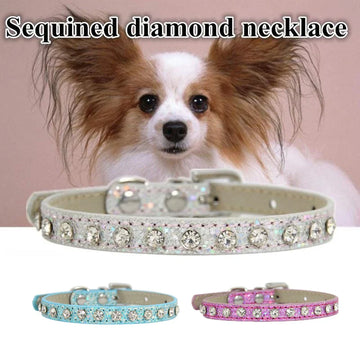 Elegant Rhinestone Pet Collar for Cats and Dogs-My Little Pet