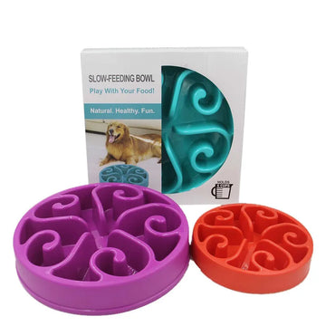 Slow Feeder Dog Bowl - Durable Pet Feeding Accessory for Enhanced Meal Times-My Little Pet