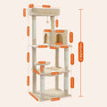 Multi-Level Cat Tree with Condo and Scratching Posts-My Little Pet