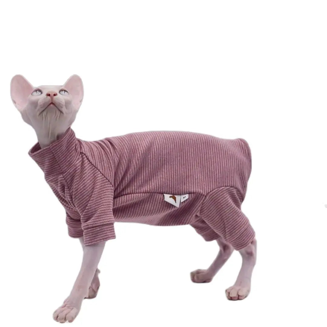 Warm Four-Legged Hoodie for Hairless Cats - Sphynx, Devon Rex, and Cornish - Soft Winter Cat Outfit-My Little Pet