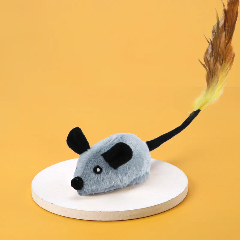 Interactive Electric Cat Toy with Random Movement - Plush Mouse Teaser-My Little Pet