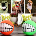 Funny Smiley Dog Chew Balls – Interactive and Durable Toy-My Little Pet