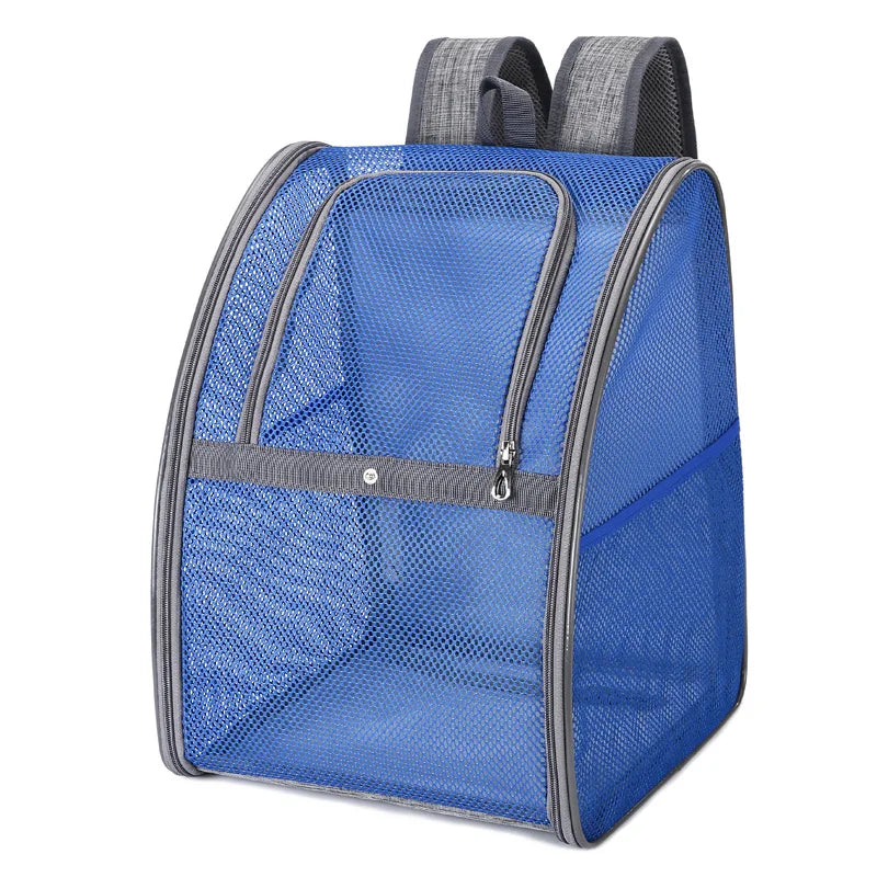 Breathable Mesh Pet Backpack for Small Dogs and Cats - Outdoor Travel Carrier-My Little Pet