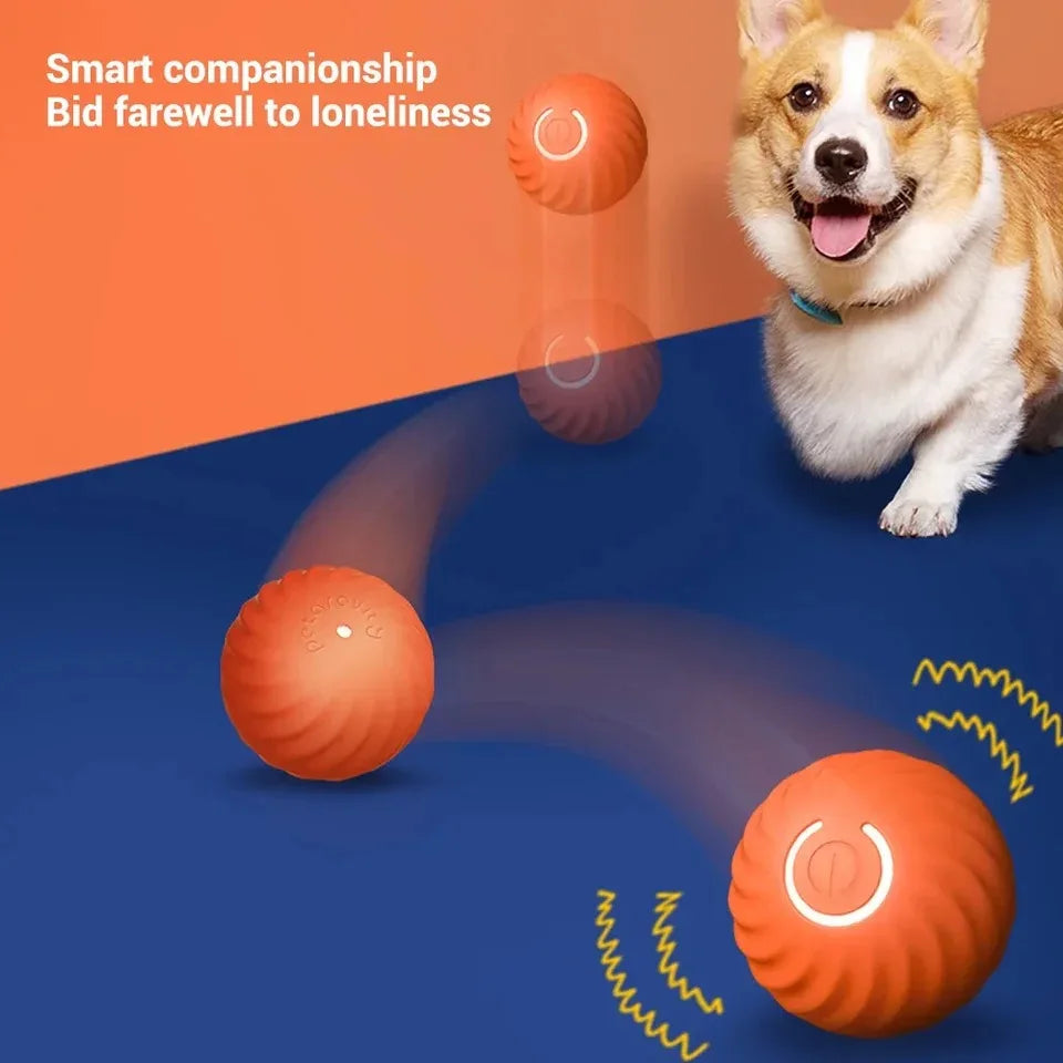 Smart Dog Toy Ball - Automatic Electronic Interactive Training Pet Toy, Gravitational Moving Ball, Rechargeable Active Rolling Ball-My Little Pet