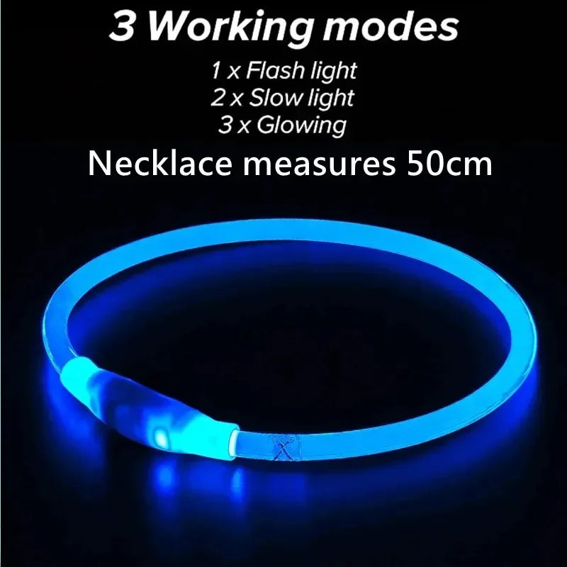 Rechargeable LED Dog Collar - High Visibility & Adjustable-My Little Pet