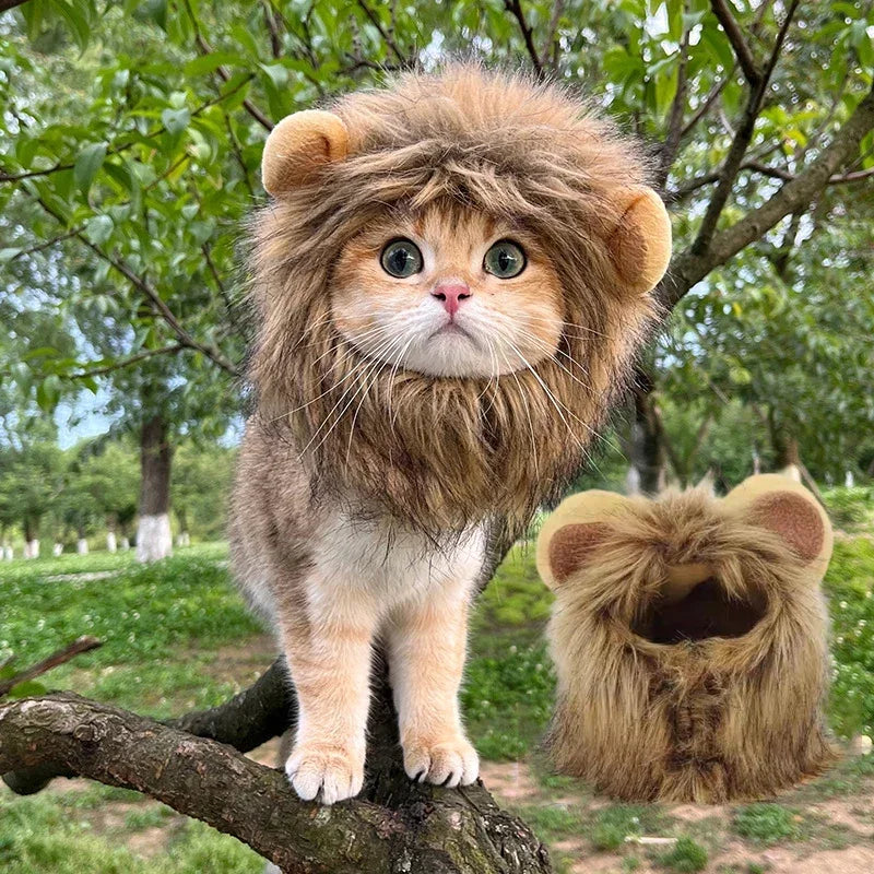 Lion Mane Cat Costume Wig-My Little Pet