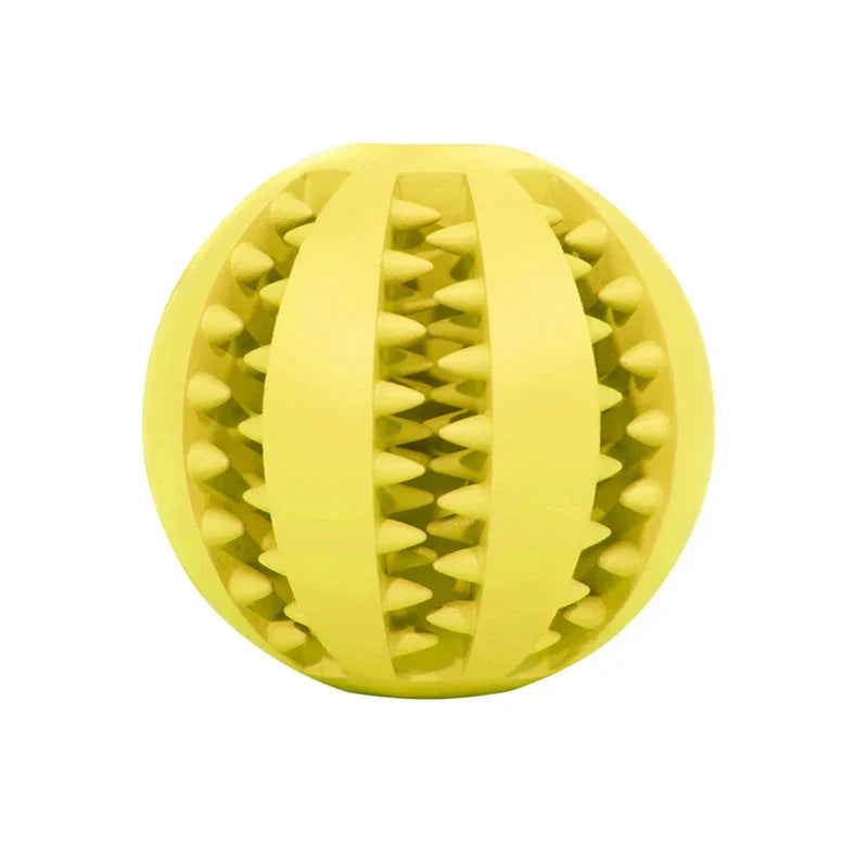 Interactive Rubber Chew Ball for Dogs and Cats – Tooth Cleaning Food Dispensing Ball-My Little Pet