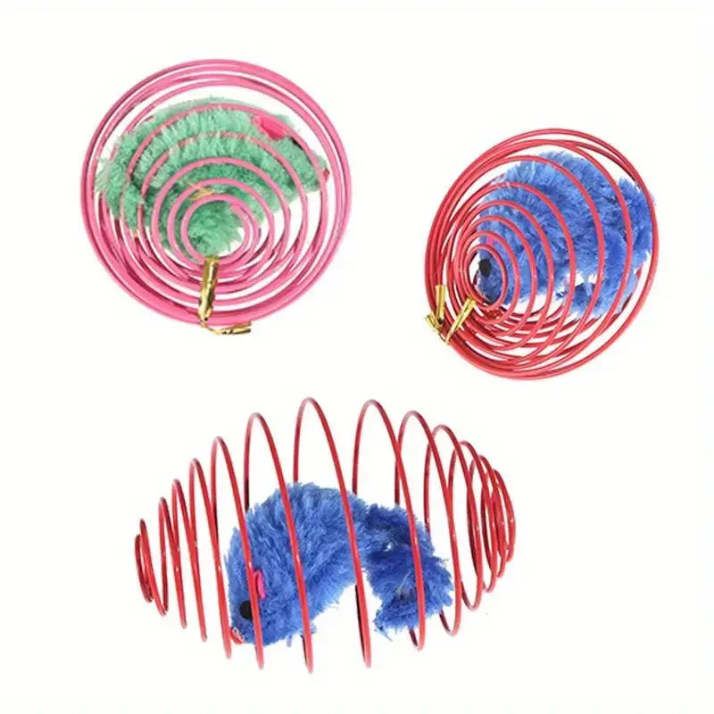 Interactive Cat Toy Balls with Stretchable Springs-My Little Pet