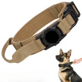 Adjustable Tactical Dog Collar with AirTag Holder for Medium and Large Dogs-My Little Pet