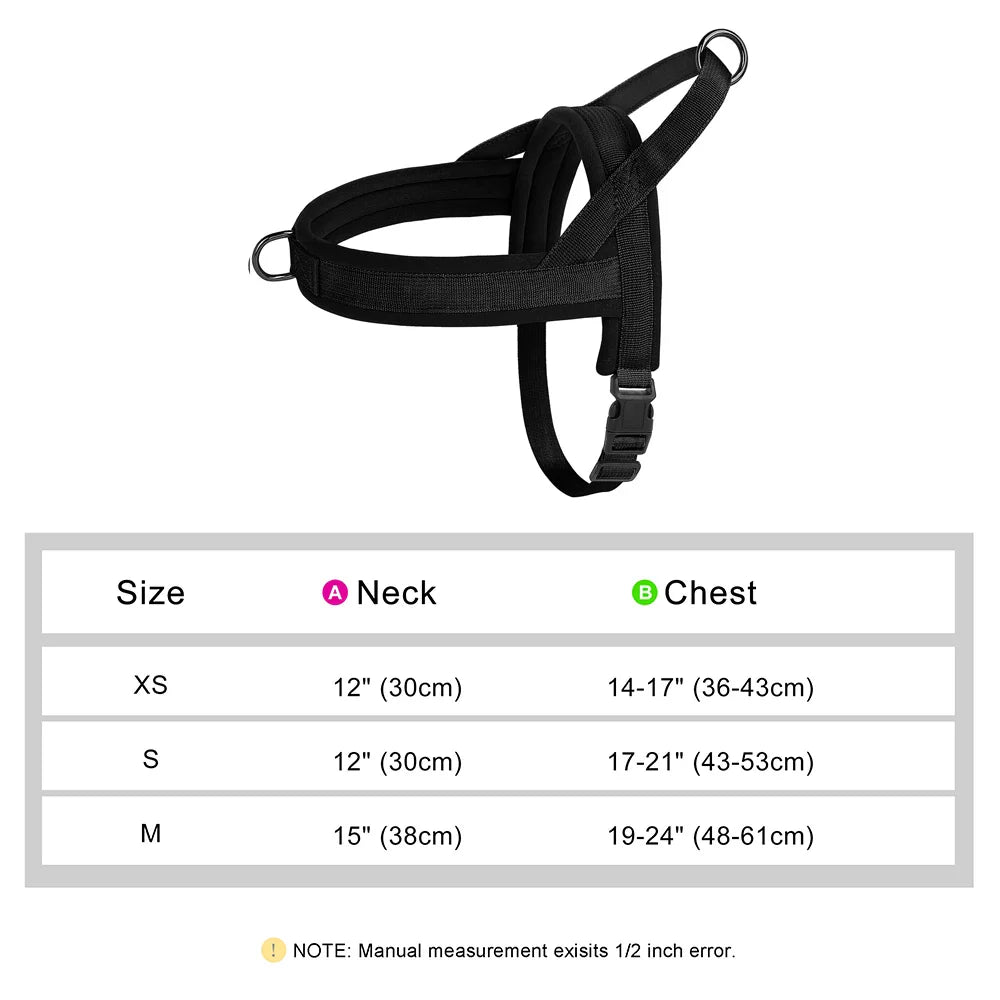 Adjustable No-Pull Dog Harness with Reflective Padding-My Little Pet