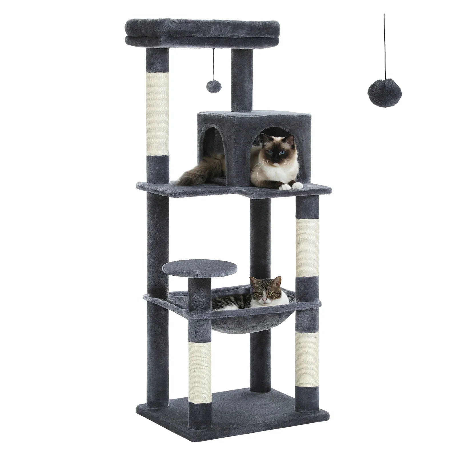 Multi-Level Cat Tree with Condo and Scratching Posts-My Little Pet