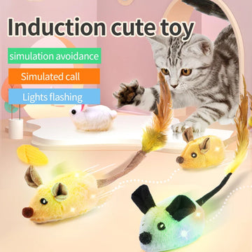 Interactive Electric Cat Toy with Random Movement - Plush Mouse Teaser-My Little Pet