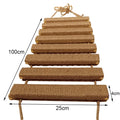 Wall-Mounted Cat Bridge with Sisal Scratching Post-My Little Pet