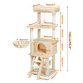 Multi-Level Cat Tree with Condo and Scratching Posts-My Little Pet