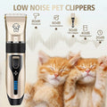 Professional Rechargeable Pet Hair Clipper Set - Low Noise Grooming for Dogs, Cats, and More-My Little Pet