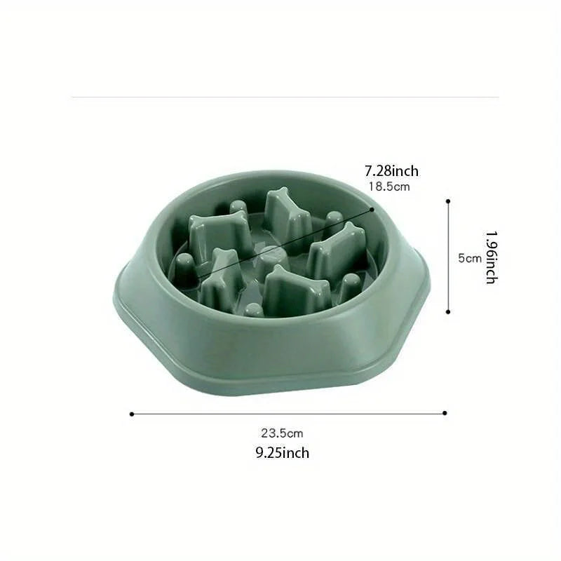 Anti-Choking Dog Feeder - Slow Feed Dish Bowl-My Little Pet