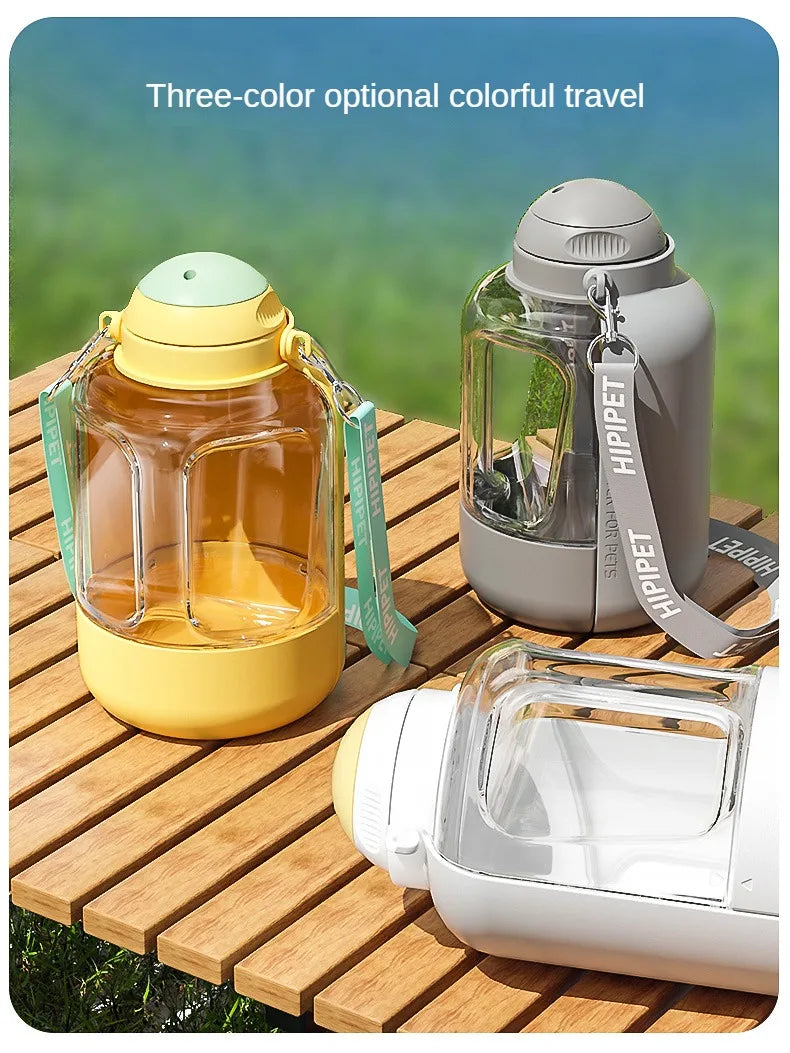 Portable 2-in-1 Dog Water Bottle & Food Container-My Little Pet