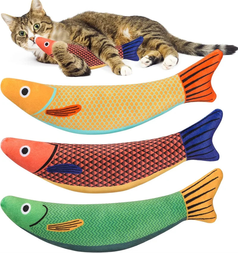 Interactive 3D Goldfish Catnip Toy for Kittens-My Little Pet