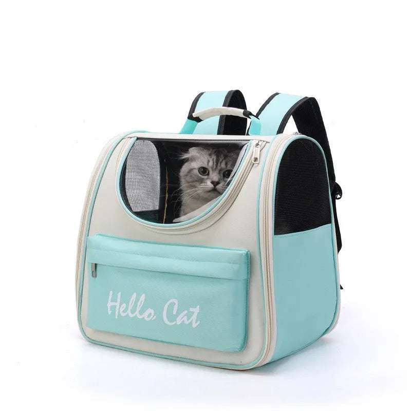 Windproof Cat Travel Backpack - Comfortable Carrier for Cats & Small Dogs-My Little Pet