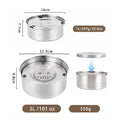 Stainless Steel Dog Water Bowl with No-Spill Design-My Little Pet