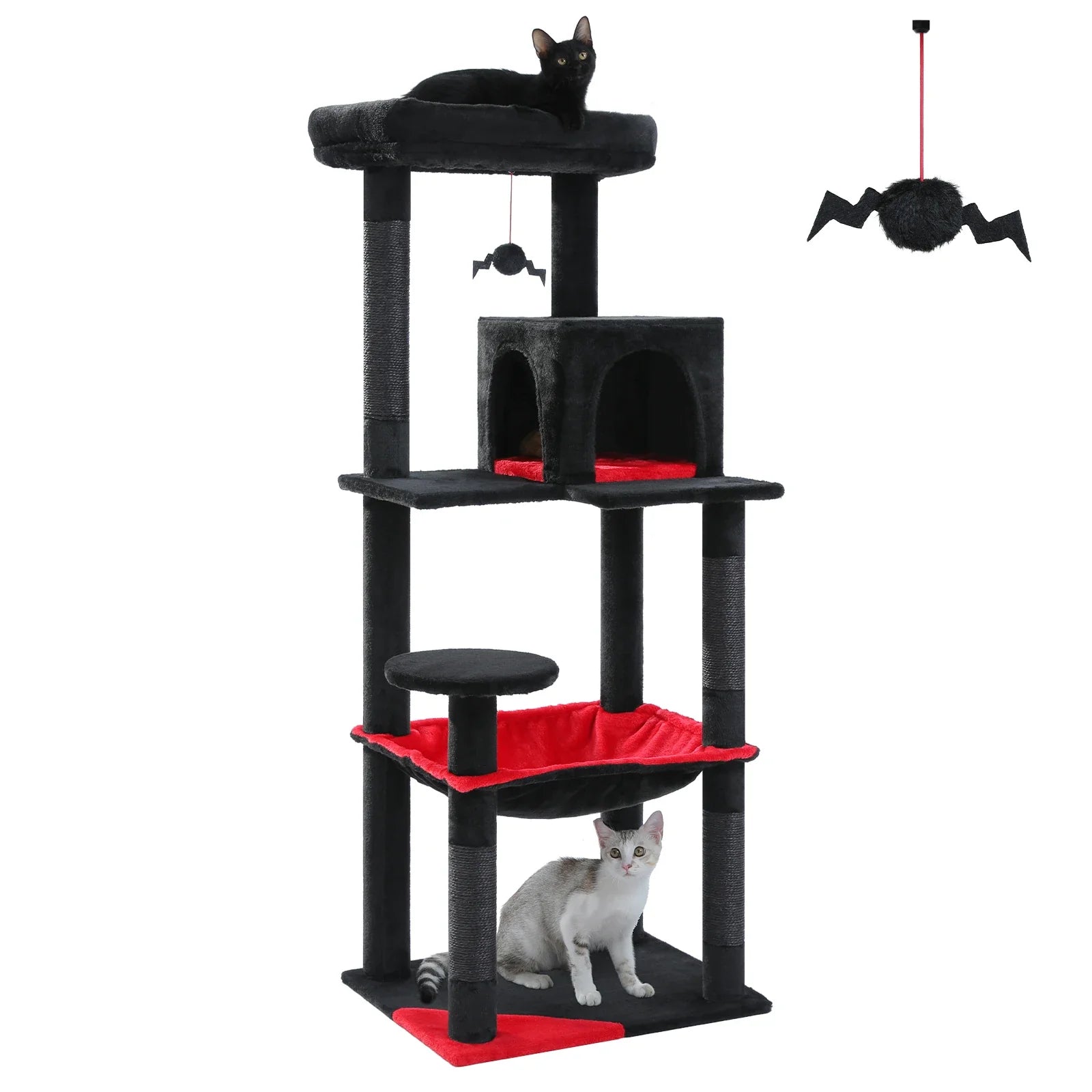 Multi-Level Cat Tree with Condo and Scratching Posts-My Little Pet