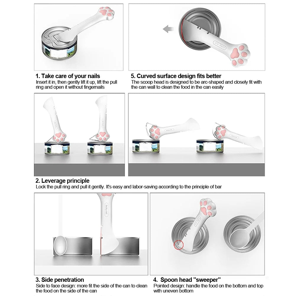 Multifunctional Pet Food Scoop and Can Opener-My Little Pet