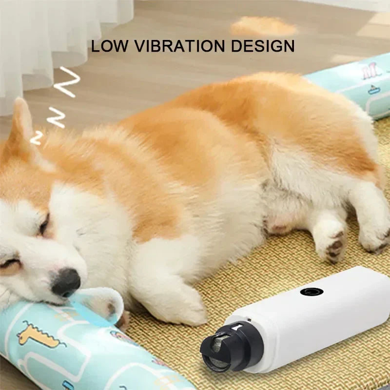 Rechargeable USB Dog and Cat Nail Grinder with LED Light-My Little Pet