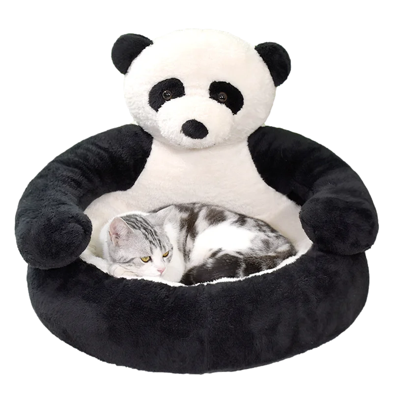 Cozy Semi-Enclosed Bear-Shaped Pet Bed for Dogs and Cats-My Little Pet