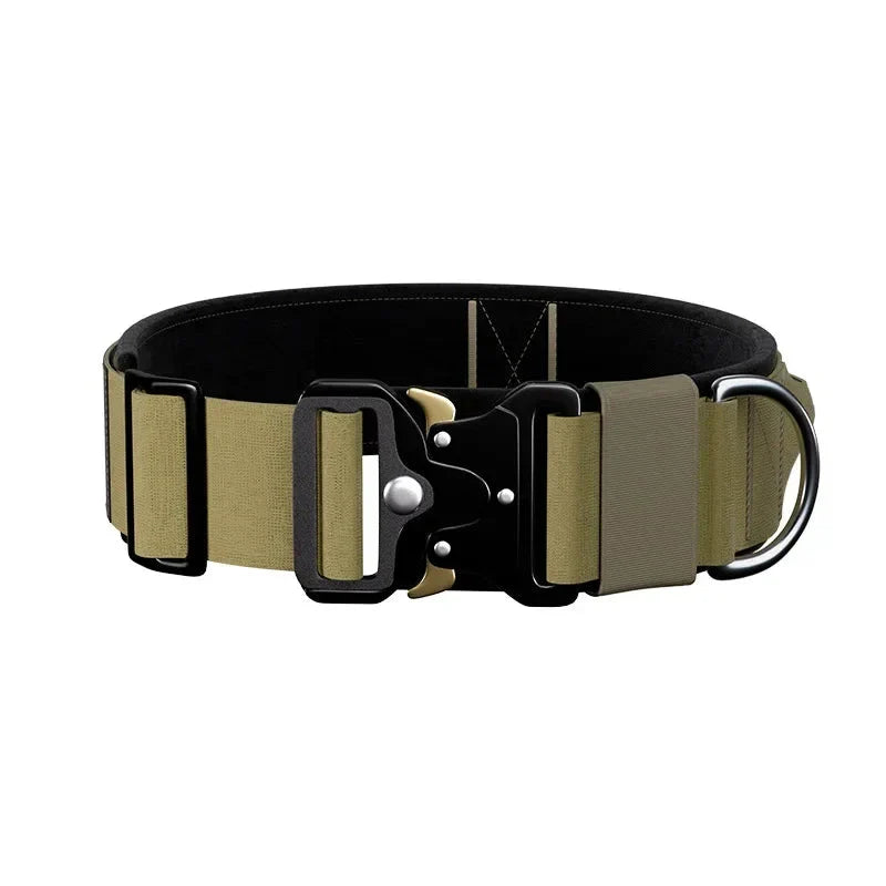 High-Durability Tactical Dog Collar with Quick Release Buckle-My Little Pet