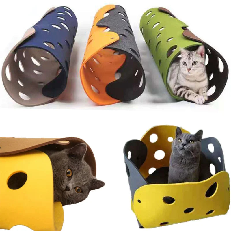 Modular Felt Cat Tunnel - Versatile Play System-My Little Pet