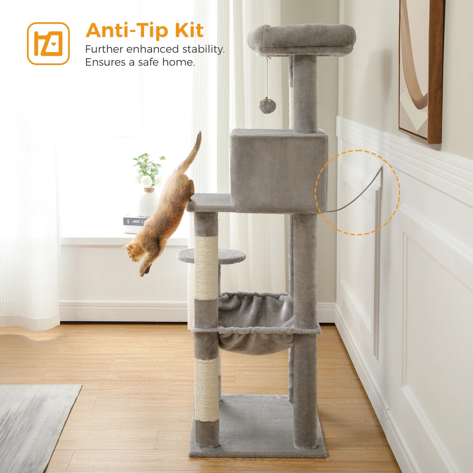 Multi-Level Cat Tree with Condo and Scratching Posts-My Little Pet