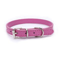 Adjustable Leather Dog and Cat Collar with Alloy Buckle-My Little Pet