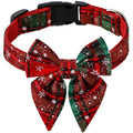 Festive Snowflake Bow Collar for Dogs and Cats-My Little Pet